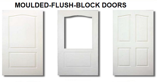 MOULDED-FLUSH-BLOCK DOORS