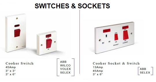 SWITCHES & SOCKETS